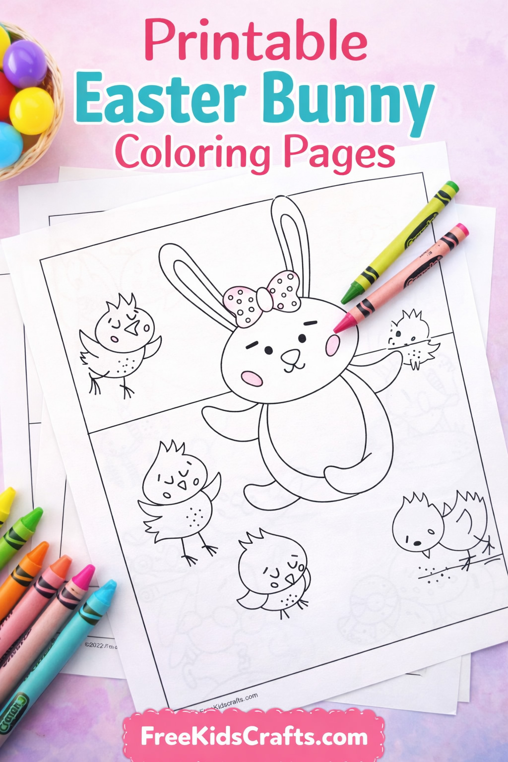 Printable Easter Bunny Coloring Pages