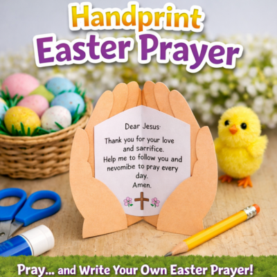 Handprint Easter Prayer