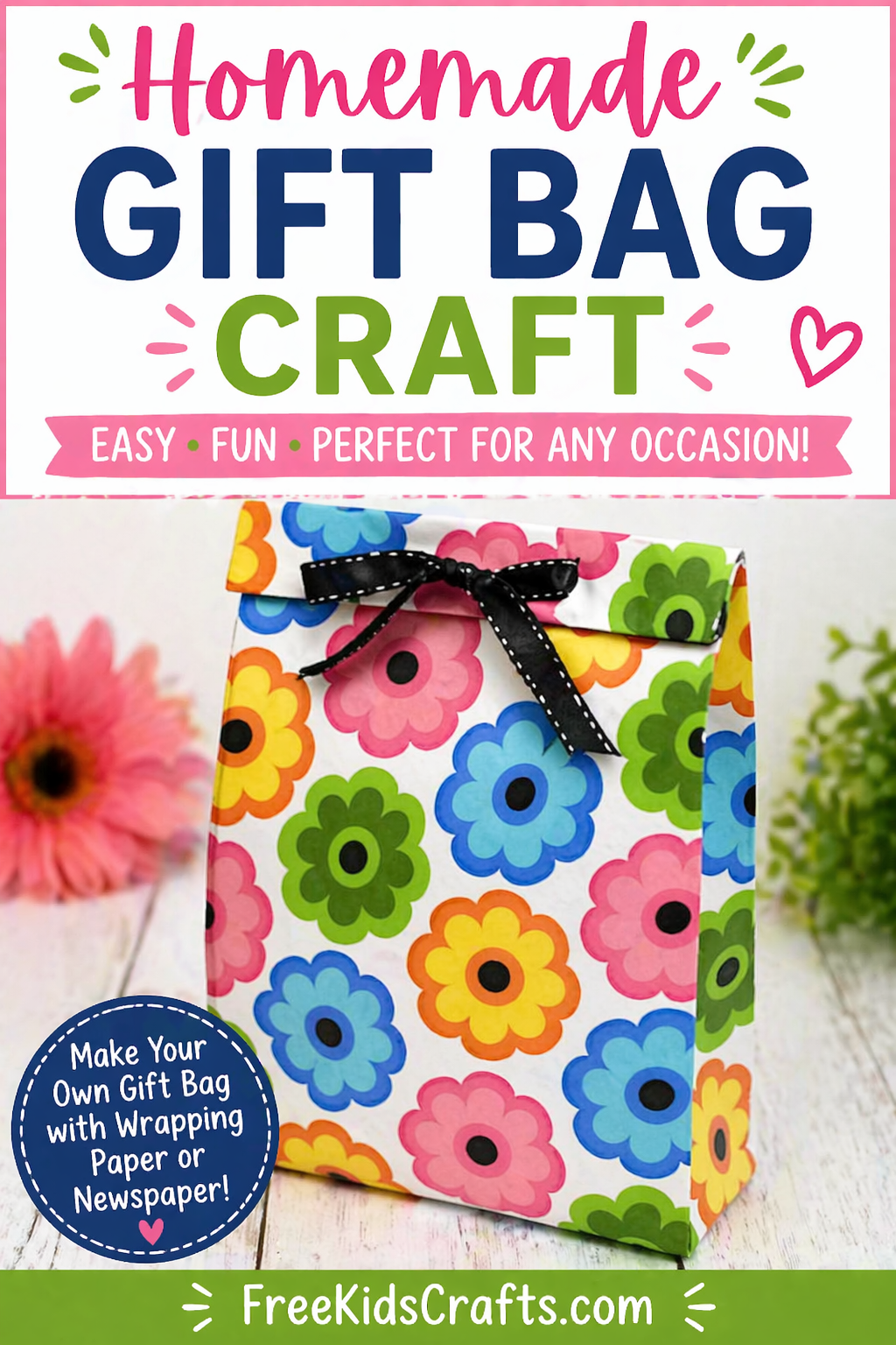 Homemade Gift Bag Craft