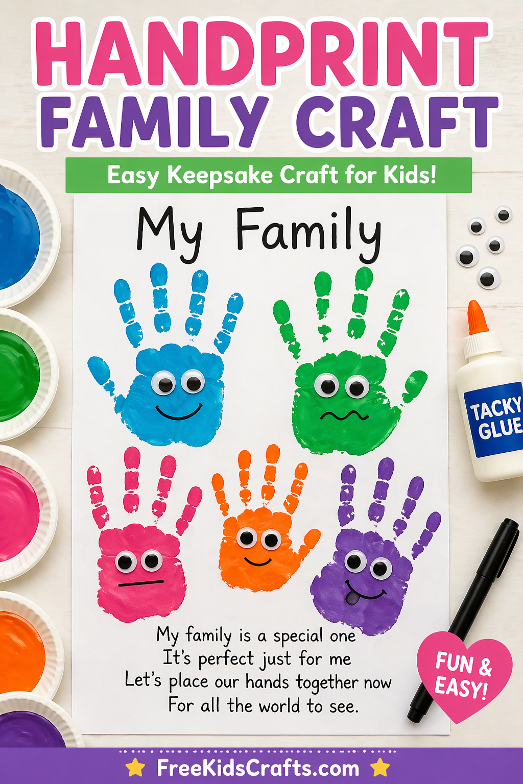 Handprint Family Craft