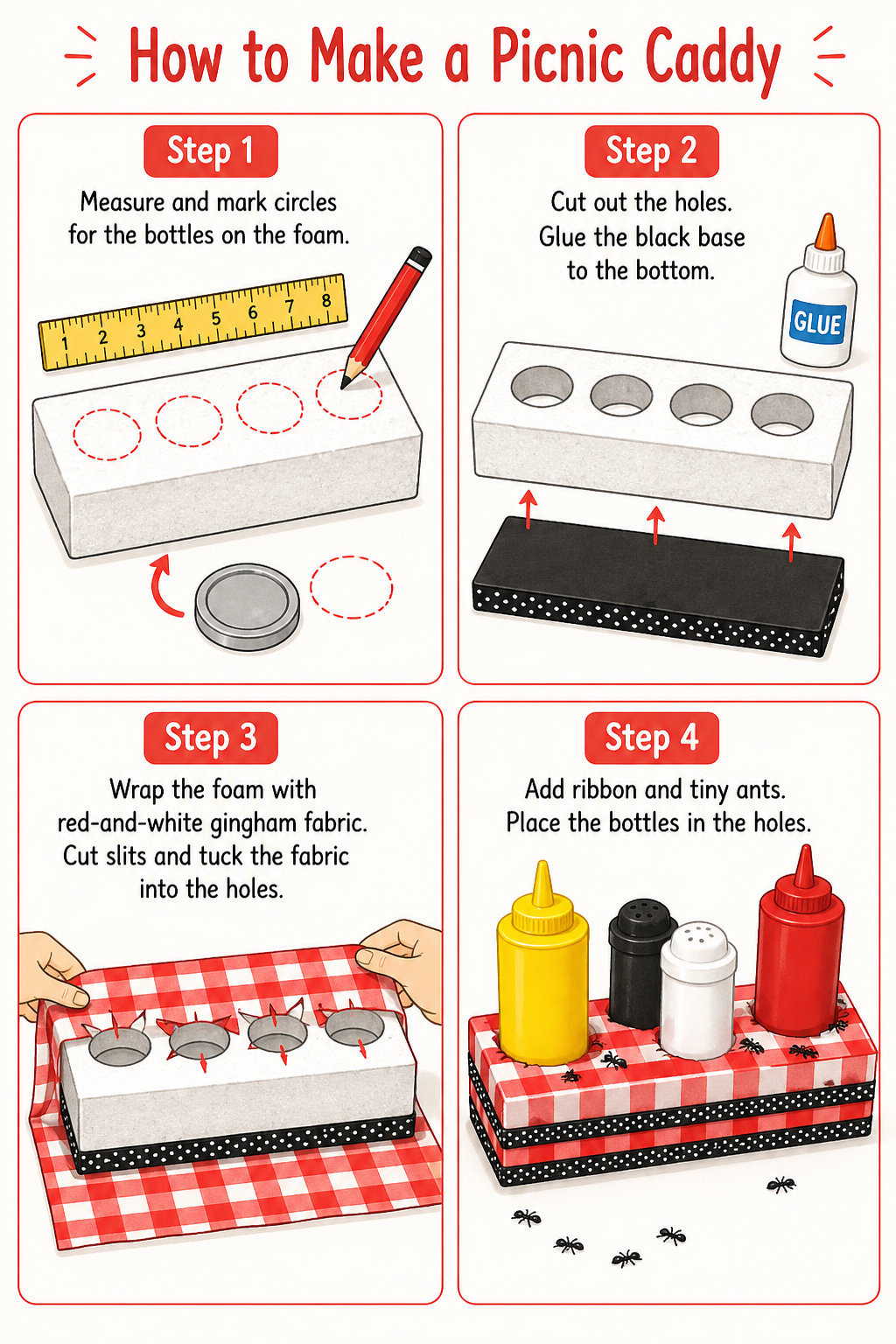 How to make a picnic caddy

