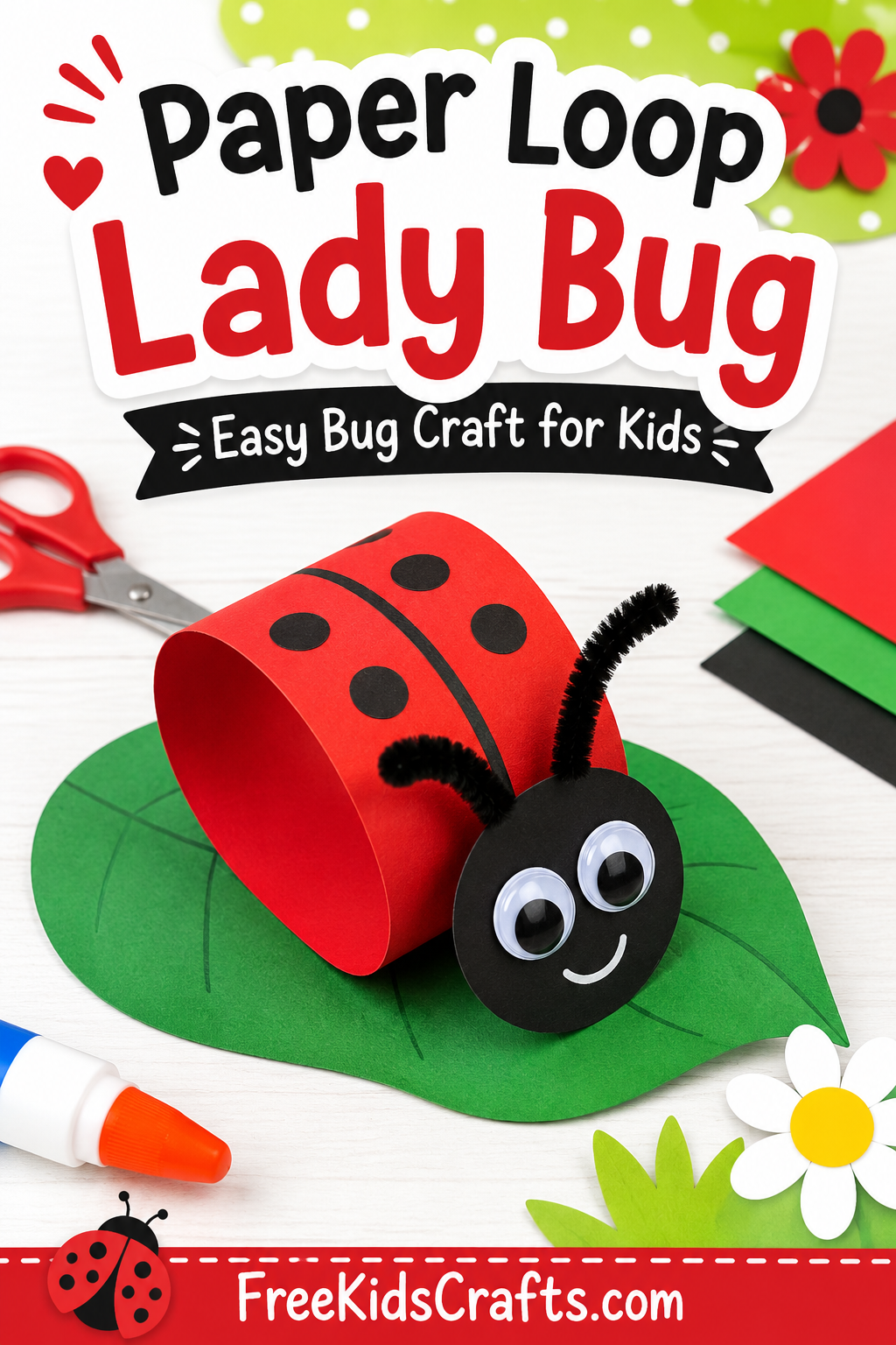 Paper Loop Lady Bug