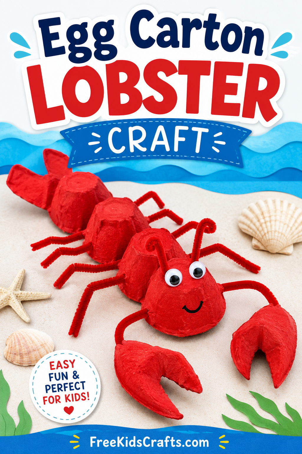 Egg Carton Lobster Craft