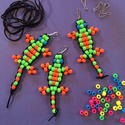 Beaded Gecko Pattern