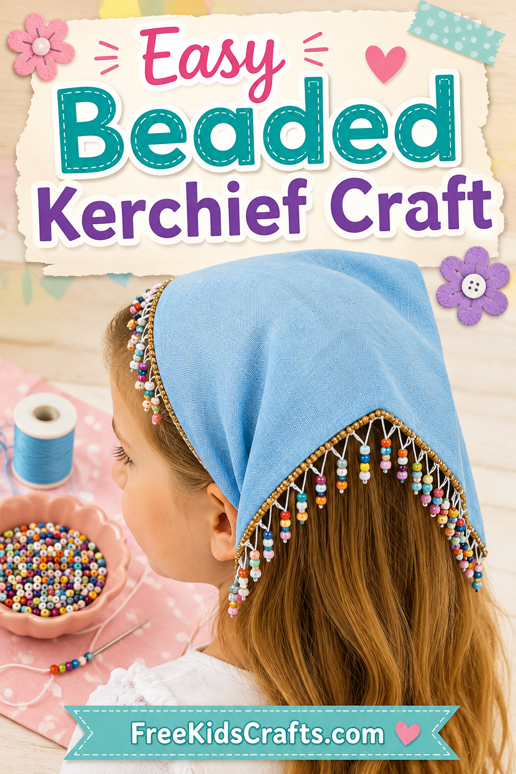 Easy Beaded Kerchief Craft