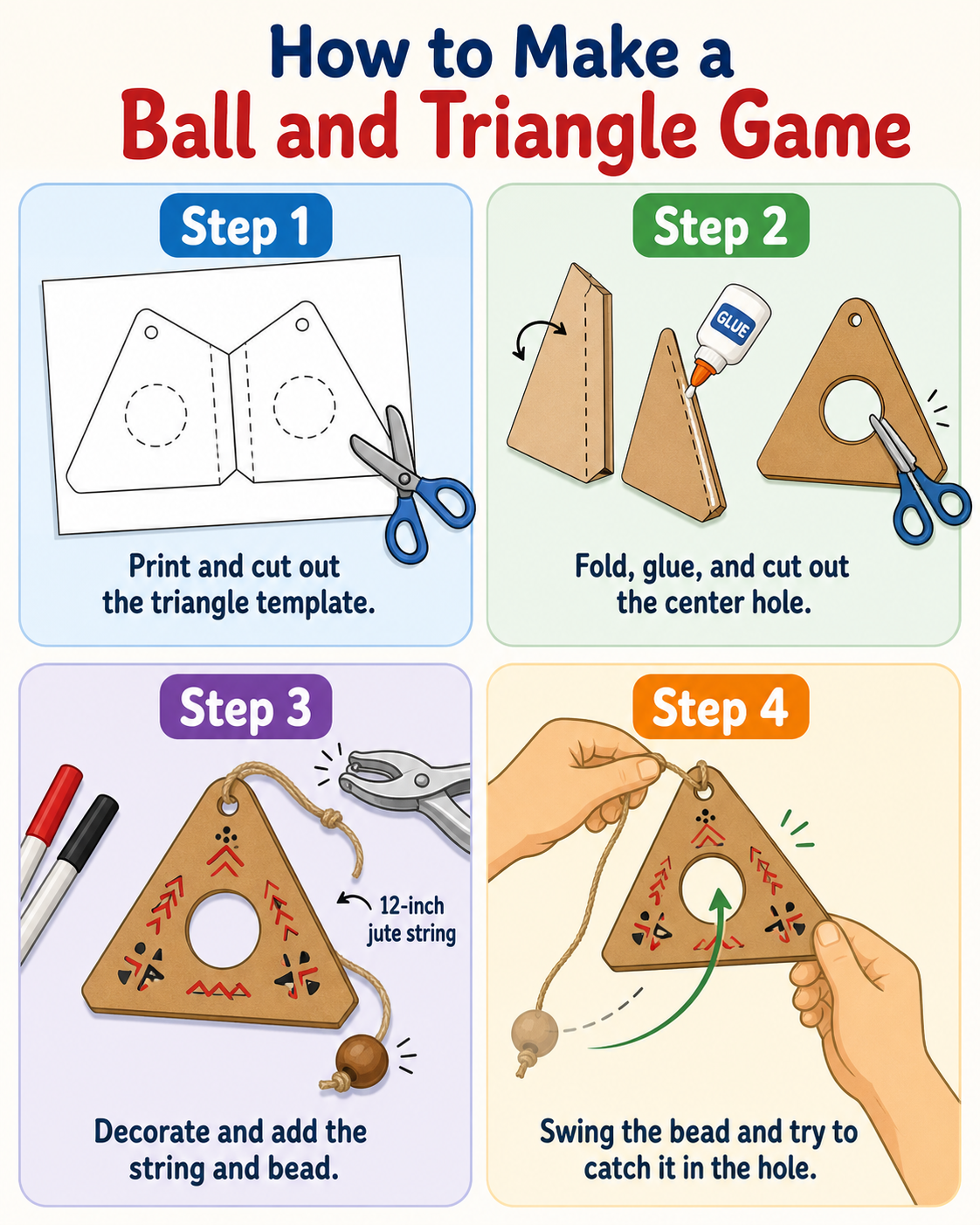 How to make a ball and triangle game