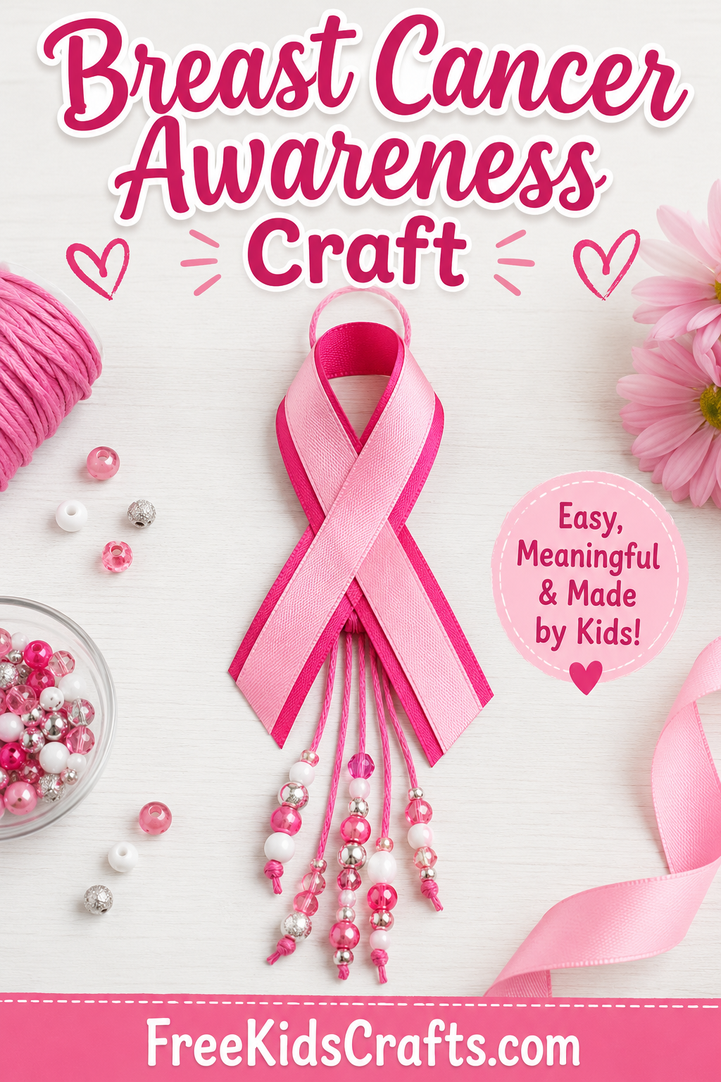 Breast Cancer Awareness Craft