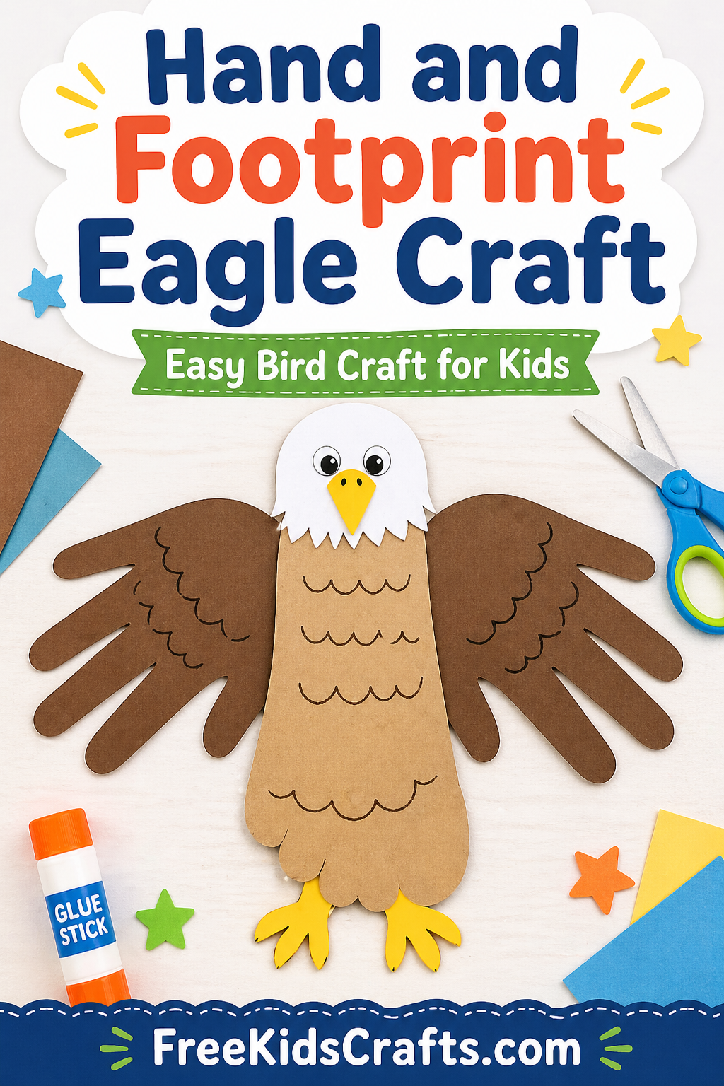 Hand and Footprint Eagle Craft