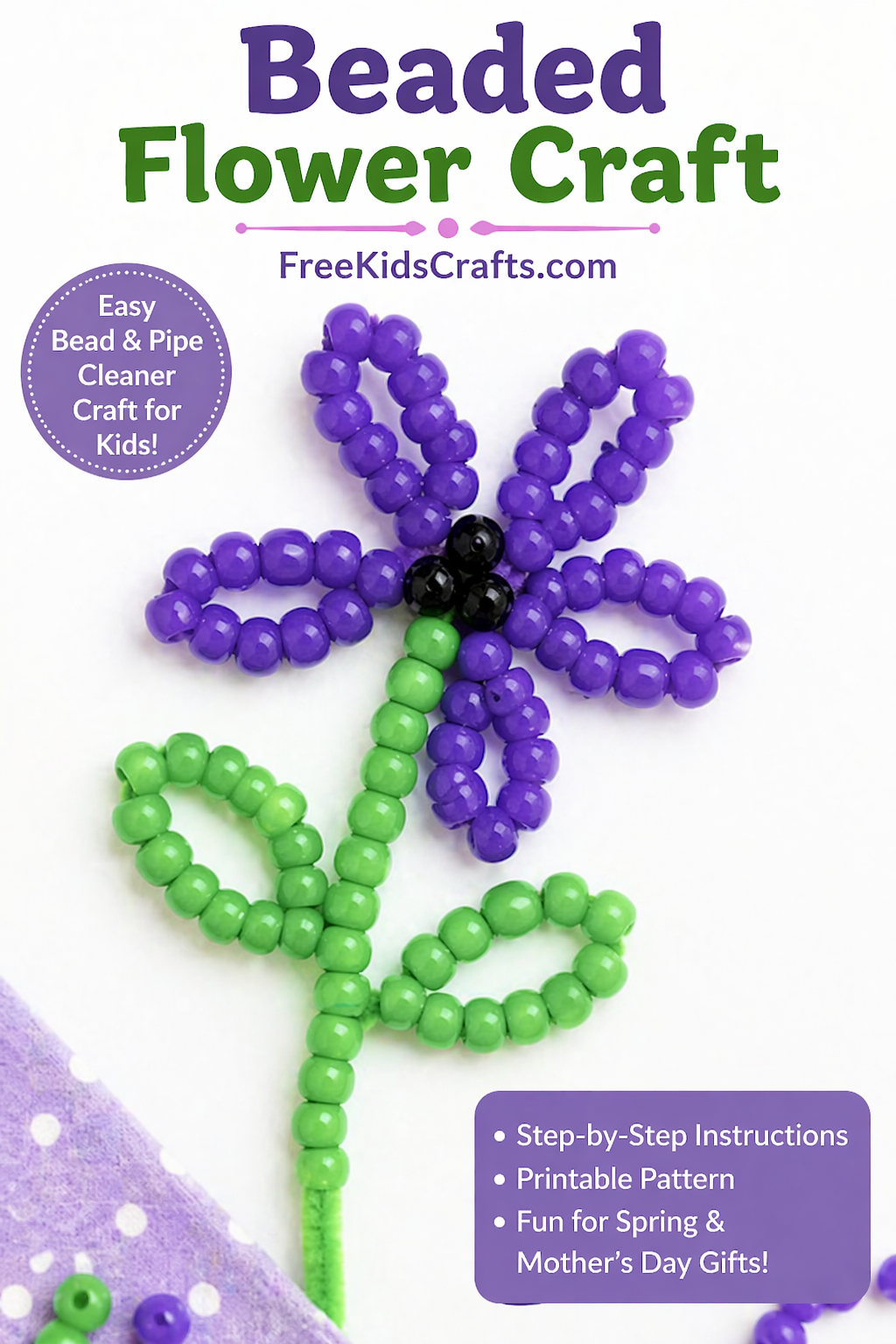 Beaded Flower Craft
