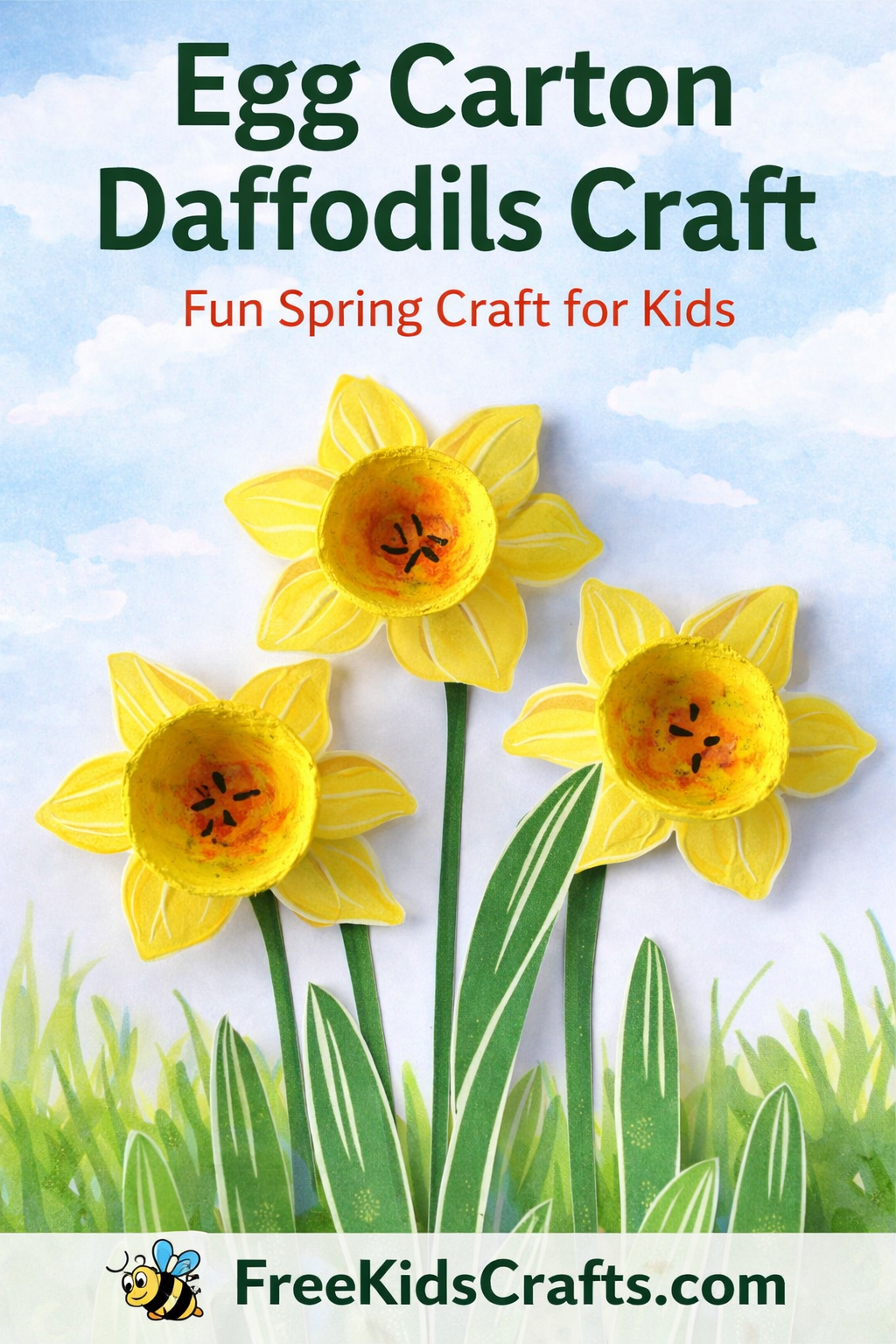 Egg Carton Daffodils Craft