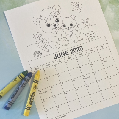 Introduce kids to being organized with their own calendar