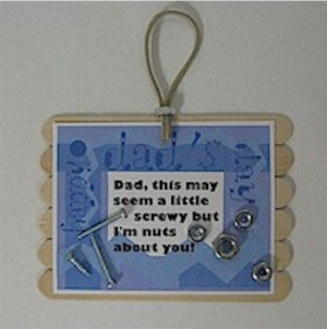 Father's Day plaque for kids to make for Dad