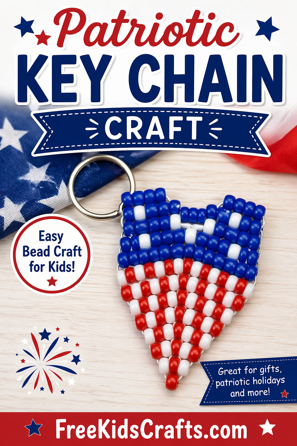 Patriotic Key Chain Craft