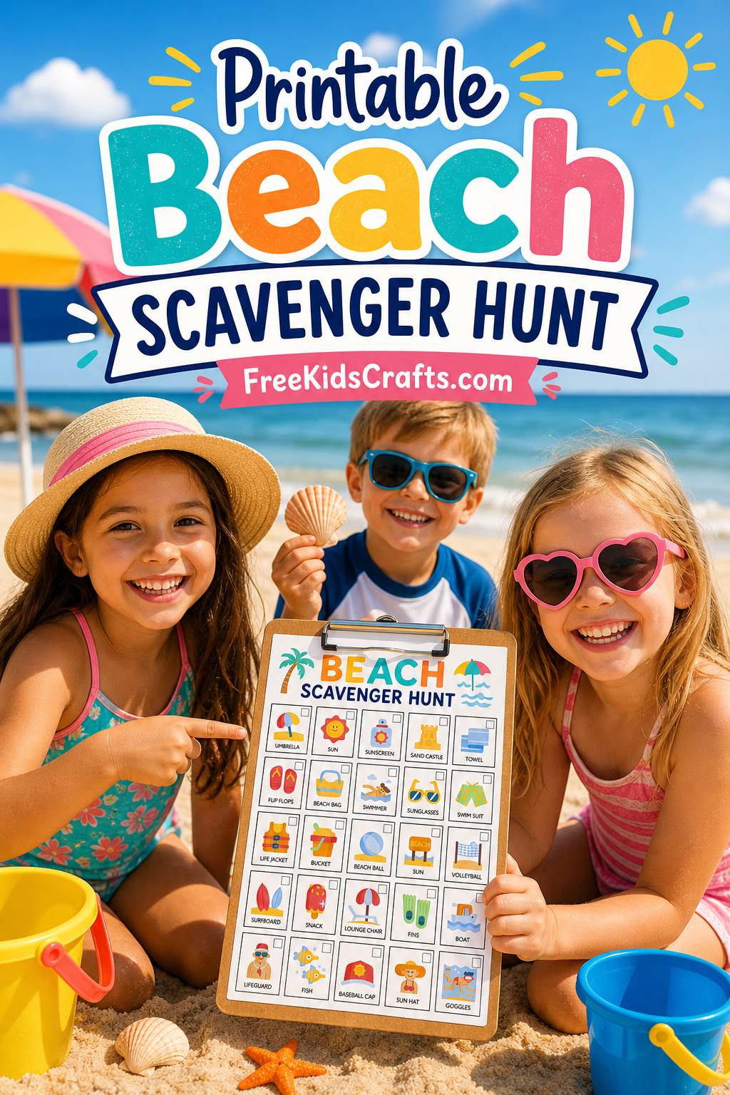 Printable Beach Scavenger Hunt
