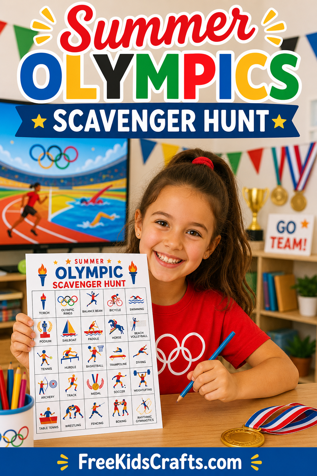 Summer Olympics Scavenger Hunt
