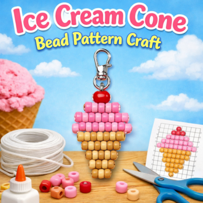 Ice Cream Cone Bead Pattern Craft
