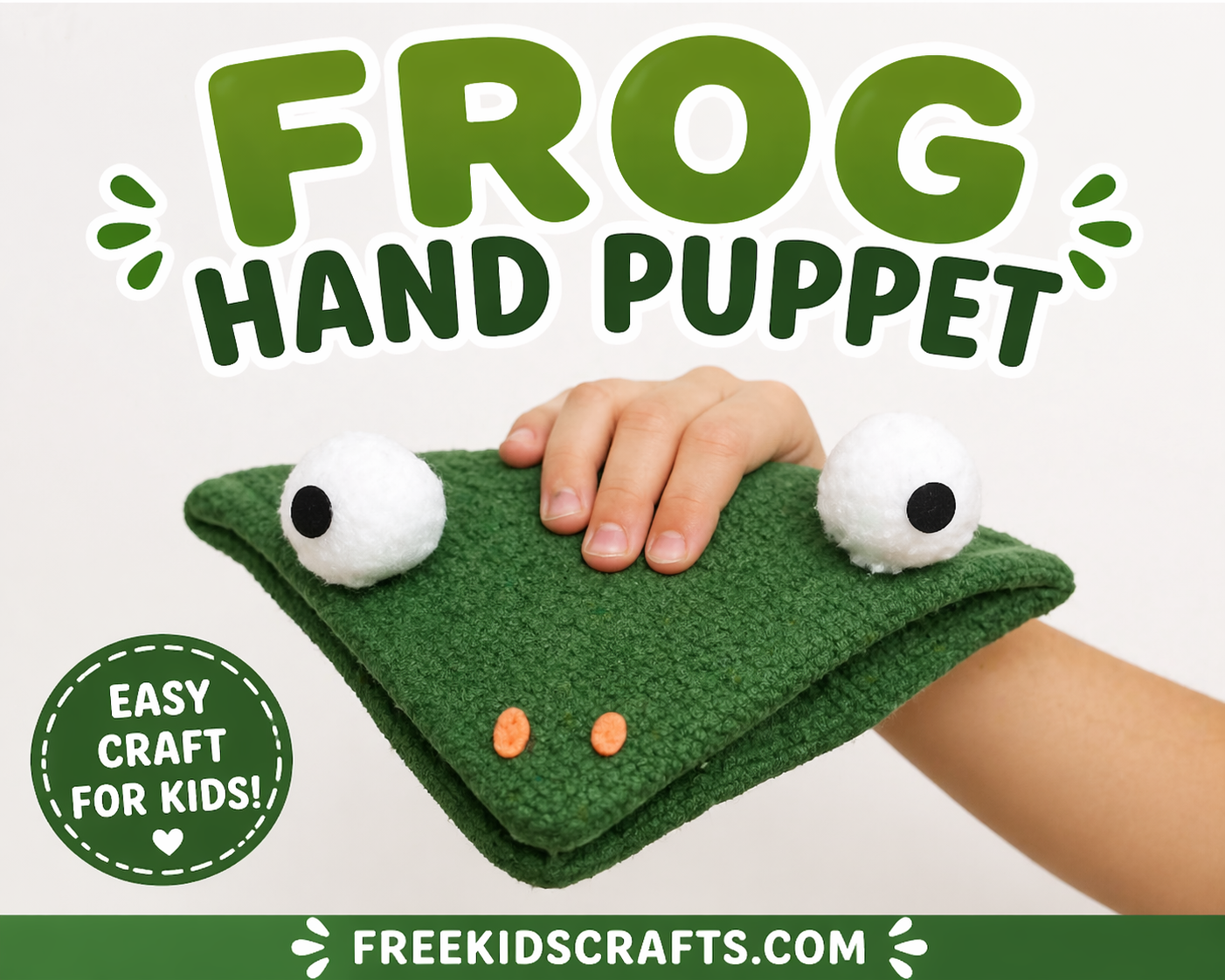 Frog Hand Puppet Craft