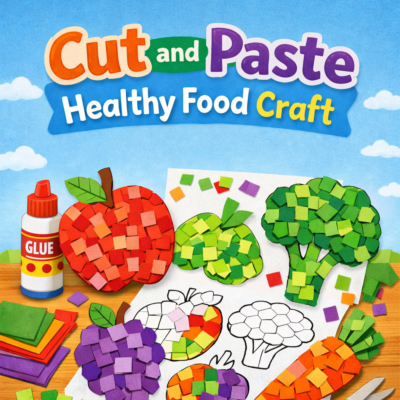 Cut and Paste Healthy Food Craft