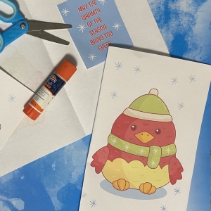 Cheery winter cards for kids to make