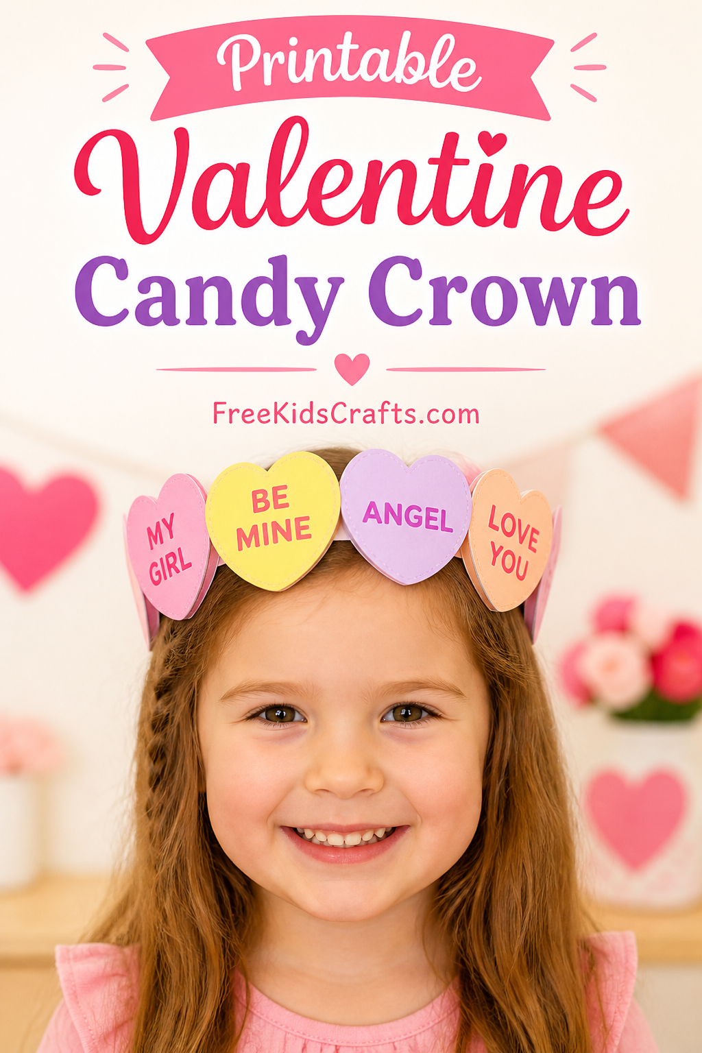 Printable Valentine Candy Crown