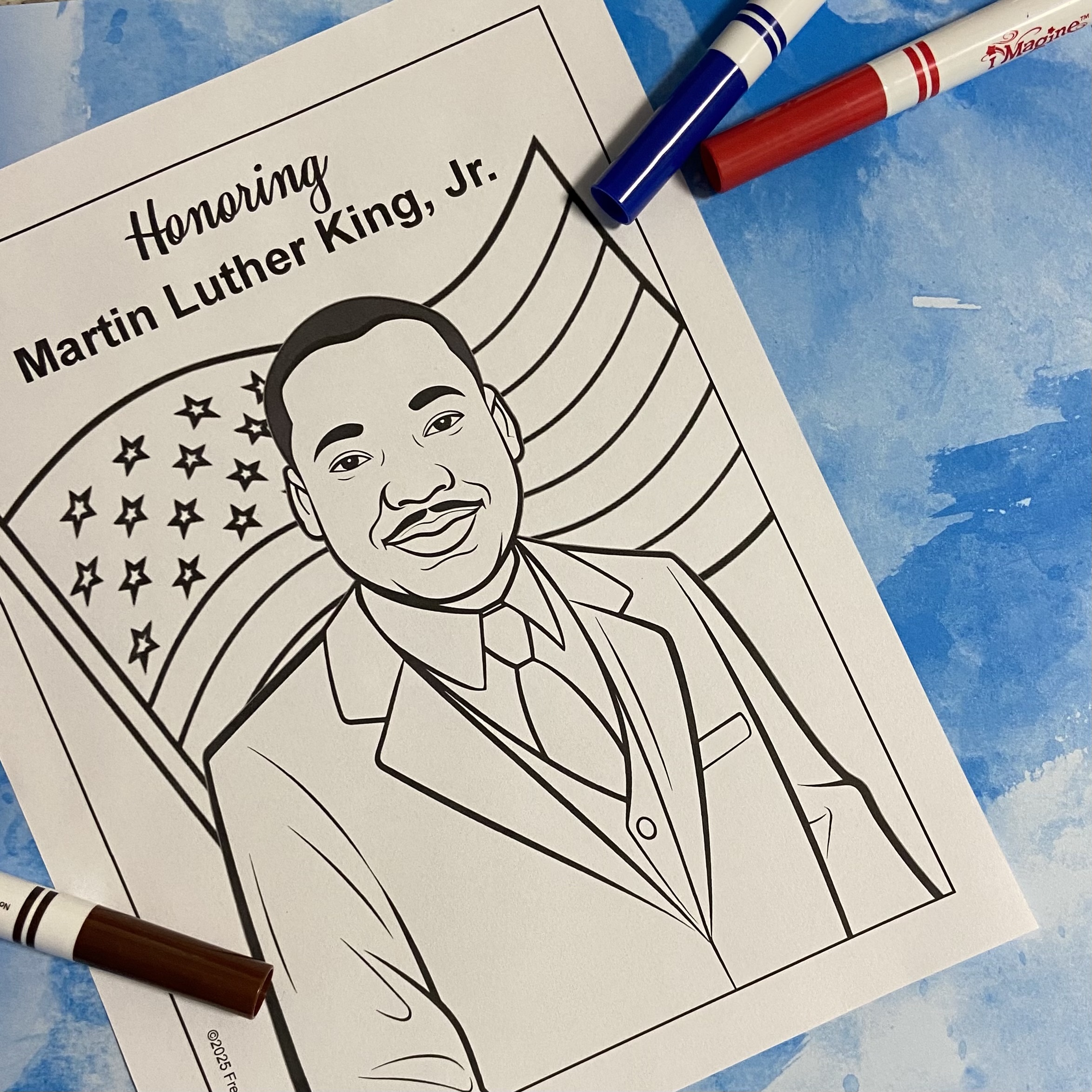 Martin Luther King Jr Coloring Page picture