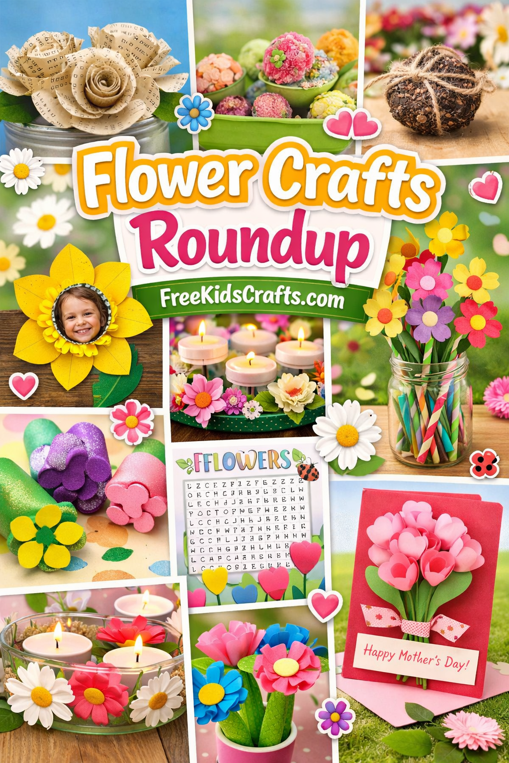 Flower Crafts Roundup
