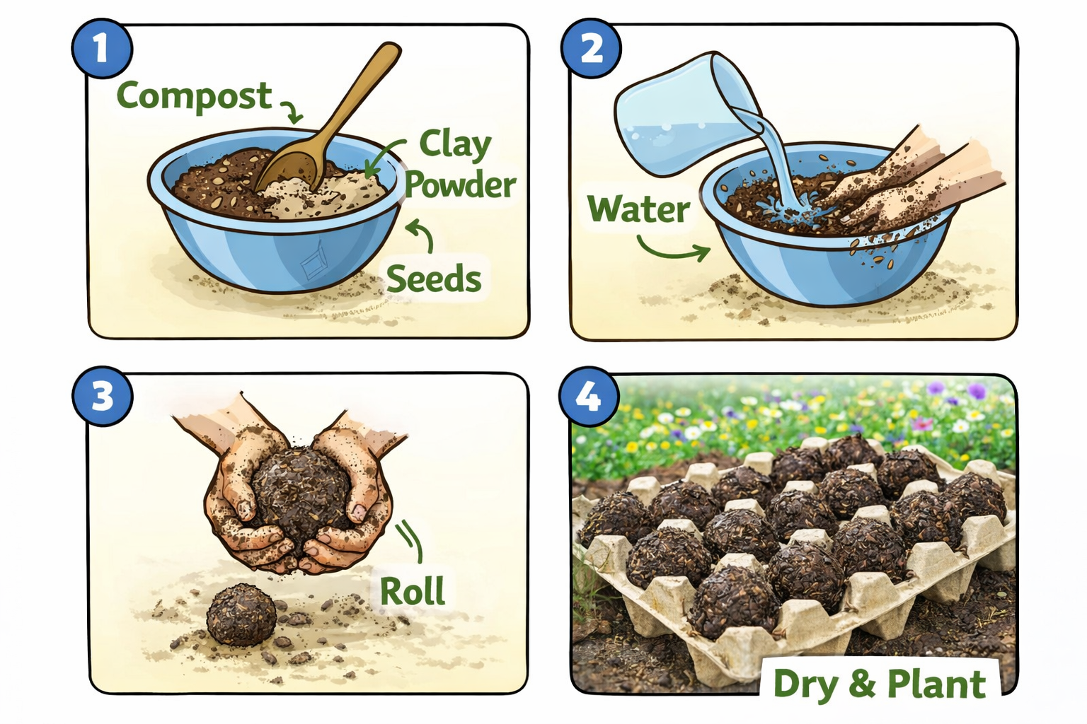 How to make seed bombs