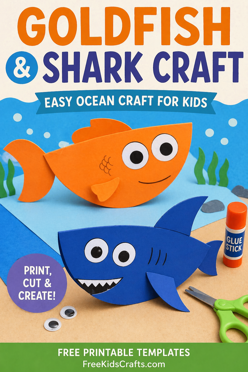 Goldfish and Shark Craft