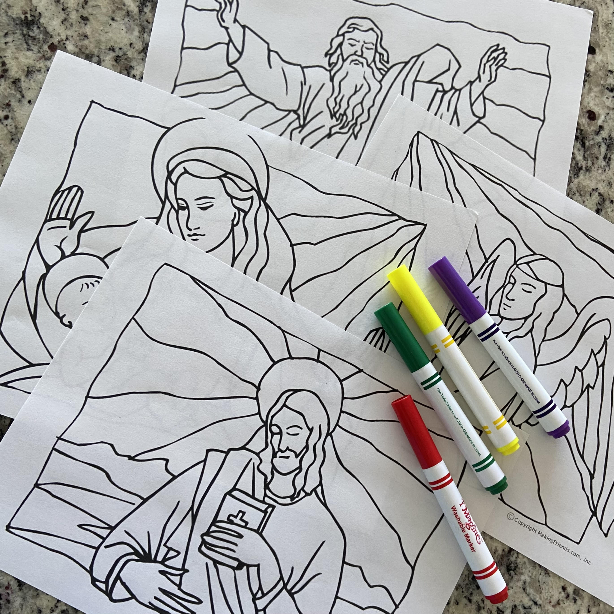 Bible Coloring pages for young children