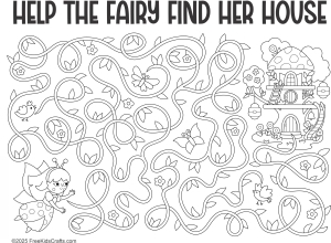 Printable Fairy House Puzzle