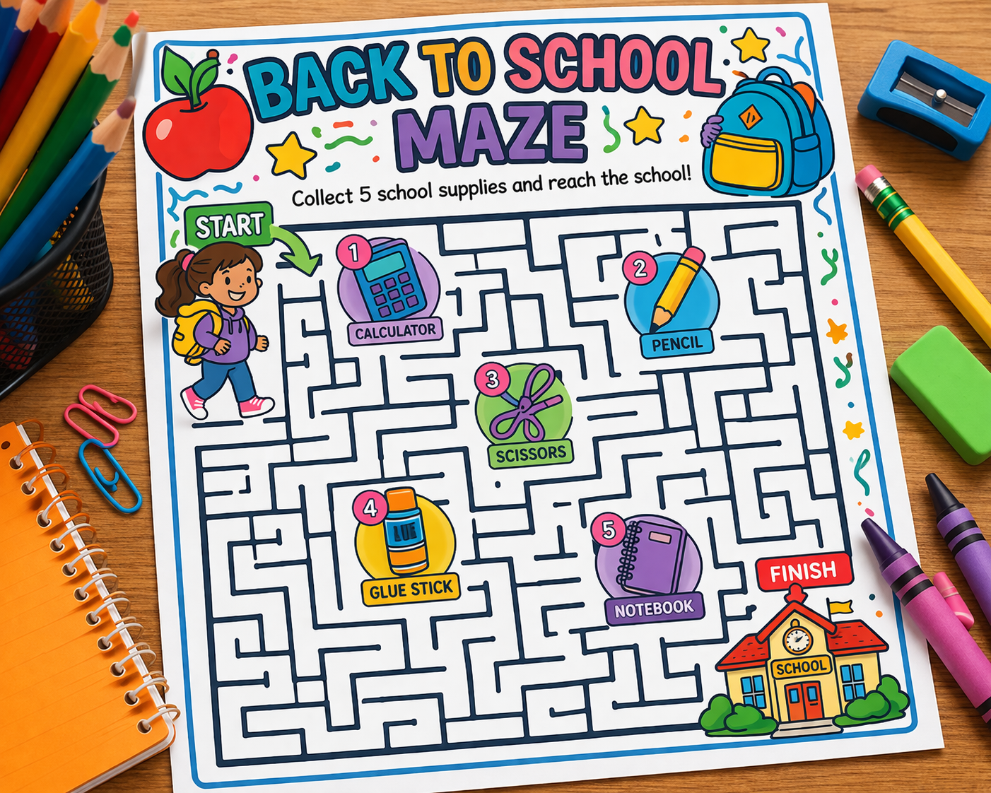 Back To  School Maze