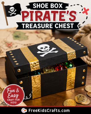 Shoe Box Pirate’s Treasure Chest