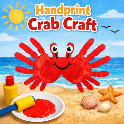 Handprint Crab Craft