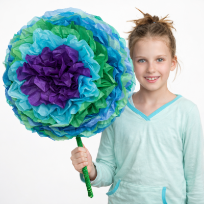 Giant Tissue Paper Flowers