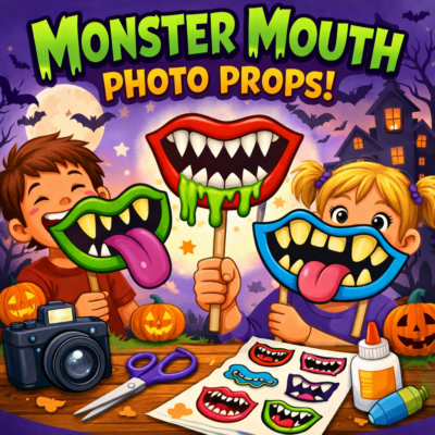 Monster Mouth Photo Props