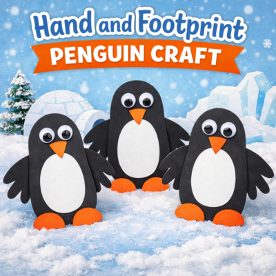 Hand and Footprint Penguin