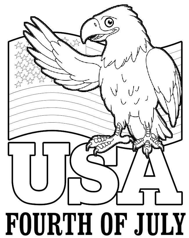 July 4th Coloring Page