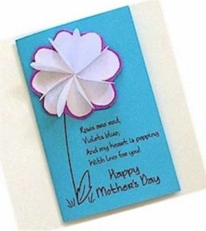 DIY Flower card for Mother's Day