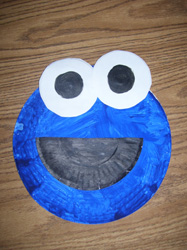 Paper Plate Cookie Monster