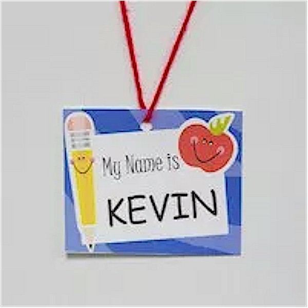 Back-To-School Name Tag