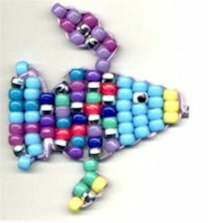 Colorful Beaded Rainbow Fish