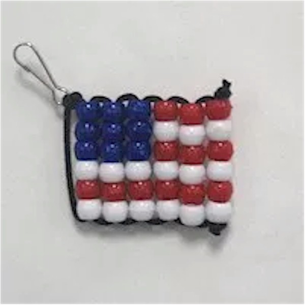 Beaded USA Flag Craft
