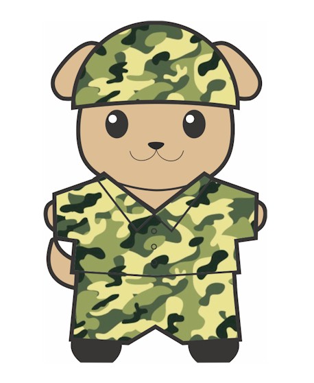 Military Buddy Paper Doll