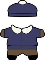 Buddies winter paper doll clothes boy