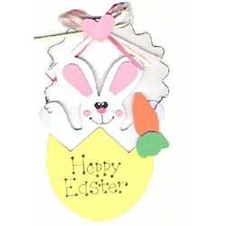 Bunny in Egg Door Hanger