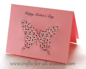 Printable Butterfly Mother's Day Card