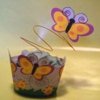 Spring Cupcake Wrapper and Decoration