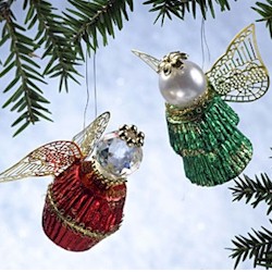 Reeses King and Queen Angel Ornament