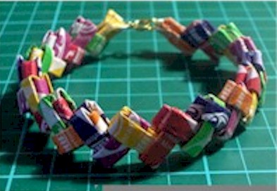 Candy Wrapper Bracelet