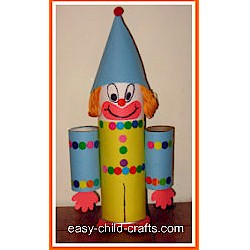 Cardboard Tube Clown